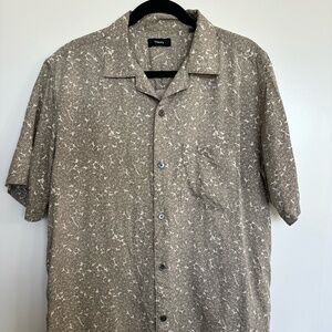 Theory Noll Short Sleeve Camp Shirt